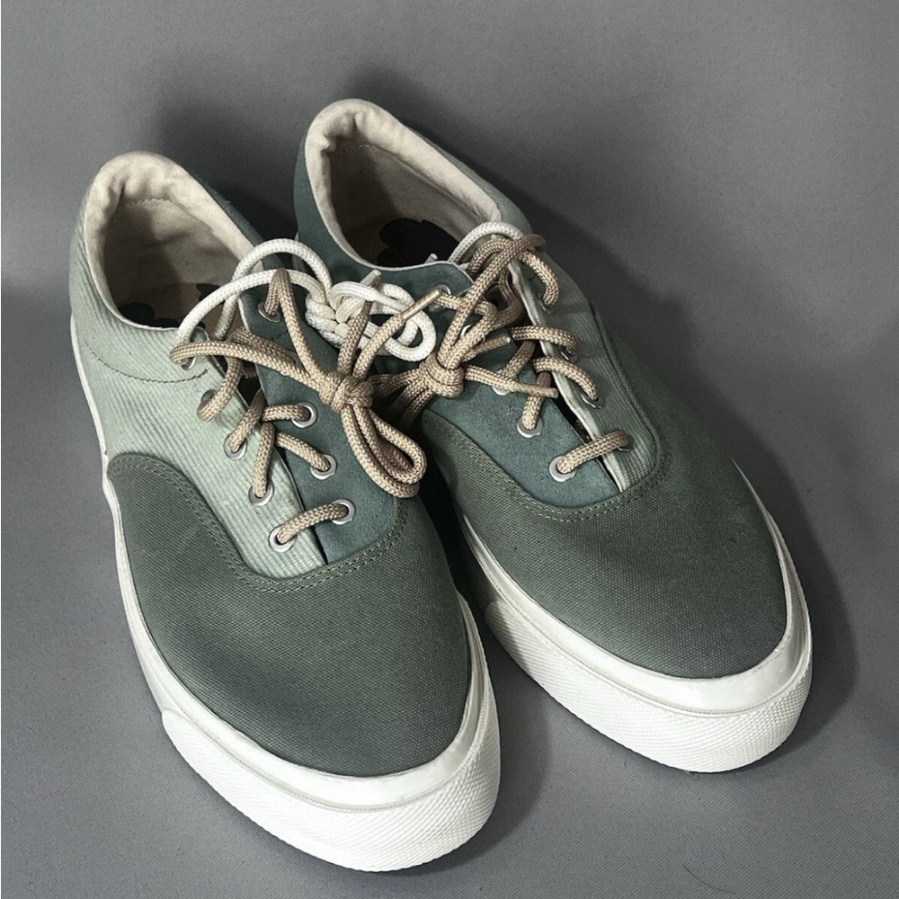 Converse Mens 10.5 (Women 12) Skidgrip Ox Oil Green Low Top Skater Grunge Y2K